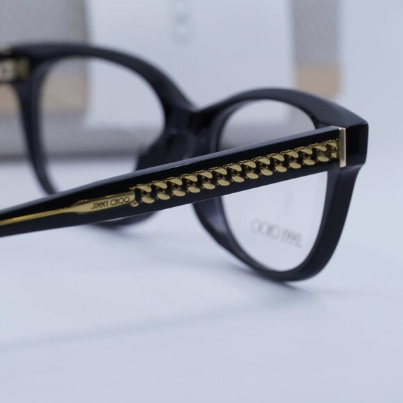 Final Price! Jimmy Choo JC198/F 0807 00 Black Eyeglasses 52mm main image 8
